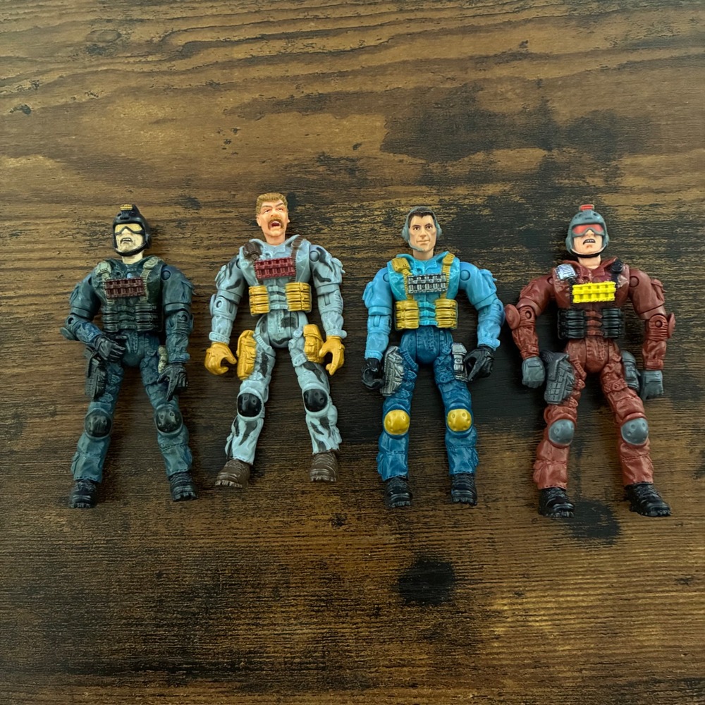 Vintage Y2K Lanard The Corps Commando Force Figure Lot 4 Firestorm Eagle